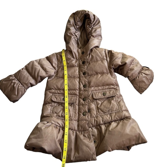 Baby Gap Warmest Down Puffer Jacket- Fleece Lined, Toddler 2. Dusty Rose, Hooded - Picture 5 of 11